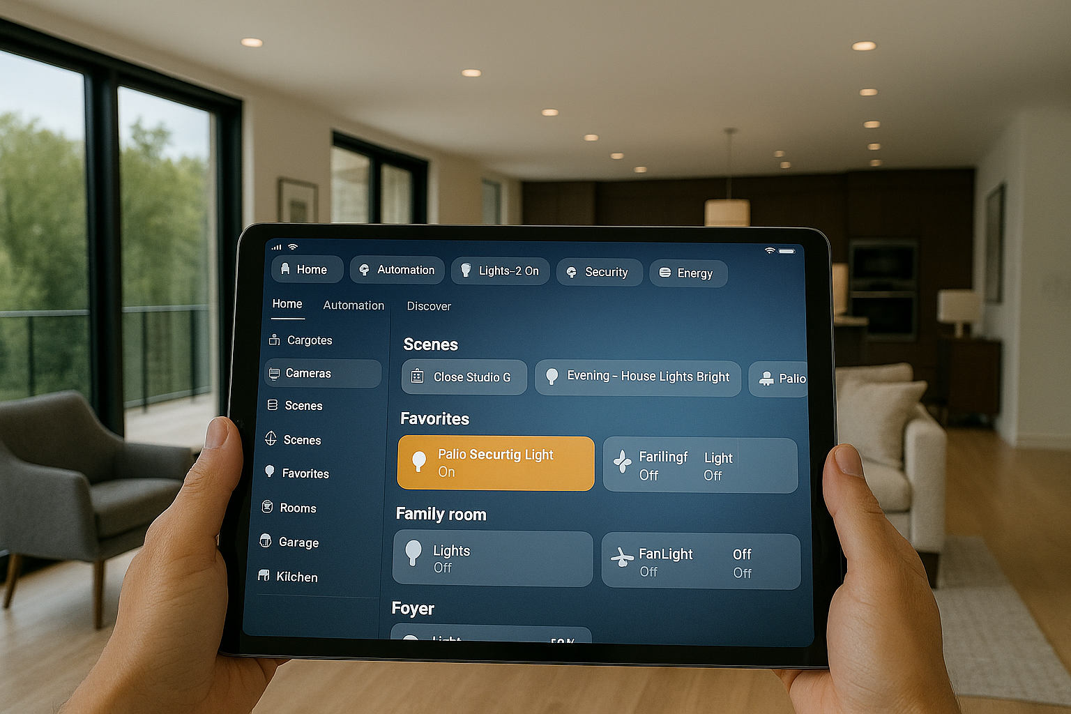 Apple Home Interface in Modern Home