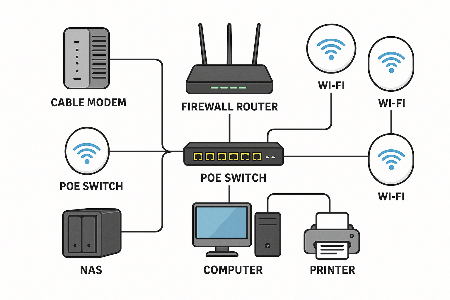 Home Network Stylized 2025-12-9